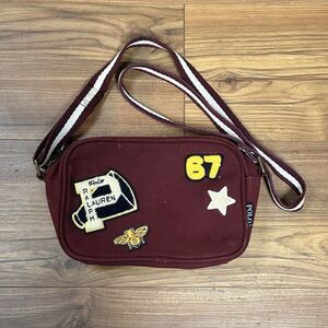 Polo Ralph Lauren Big Kids Patches Canvas Varsity Crossbody Bag